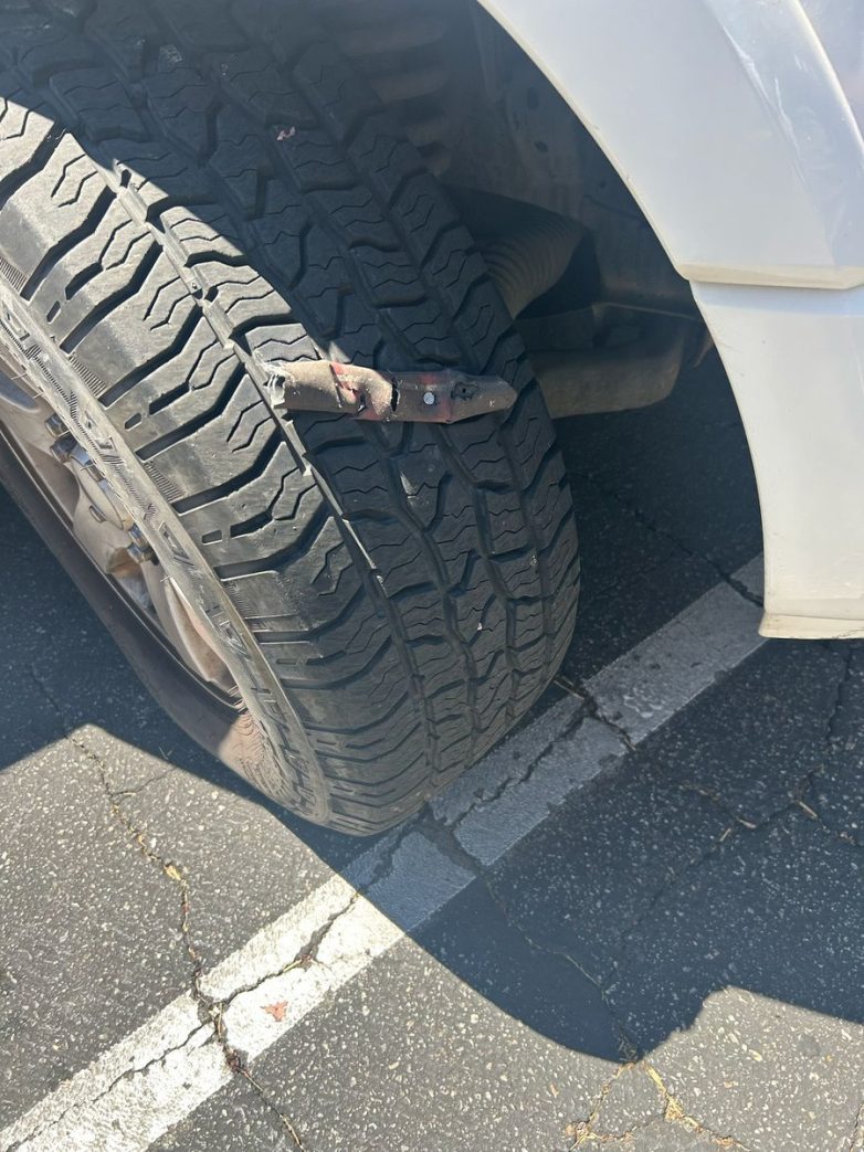 "Criminals Arrested for Nail-Trap Attack on ICE: Outrage Ensues!" ICE enforcement resistance, homemade tire flattening devices, California felony arrests