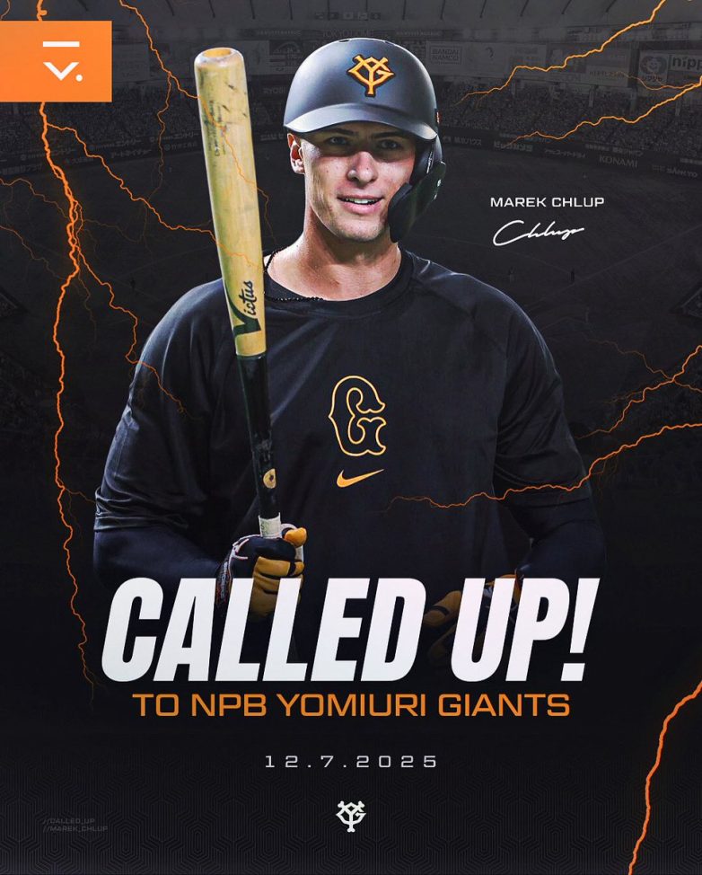 Czech Sensation Marek Chlup Makes Historic NPB Debut Tonight! Czech baseball player, NPB contract news, Tokyo Giants debut