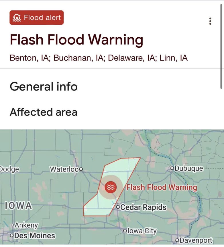 "Devastating Flash Floods Engulf Iowa: Lives at Risk, Towns Drown!"  flash flood emergency response, Iowa severe weather impact, emergency evacuation procedures