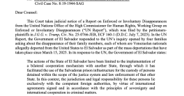 El Salvador's Truth at Stake: Judge Accuses UN of Potential Lies!  El Salvador deportation controversy, UN refugee policy implications, judicial accountability in immigration cases