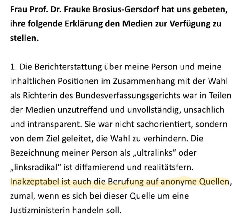 "Journalism Shock: Frauke Brosius-Gersdorf Slams Anonymous Sources!" journalistische Ethik, anonyme Quellen im Journalismus, Standards der Nachrichtenberichterstattung