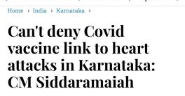 Karnataka Chief Minister Links Covid Vaccine to Heart Attack Surge!  Covid vaccine safety concerns, heart attack increase in young adults, public health policy implications