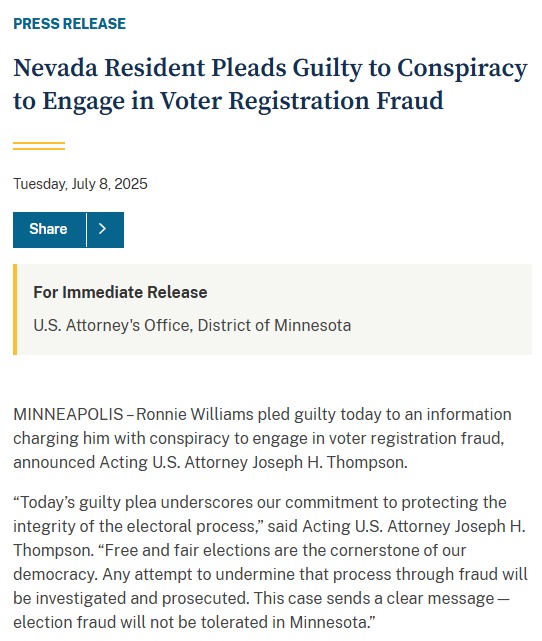 Nevada Man's Shocking Plea: Voter Fraud Scheme Exposed! voter registration fraud, election integrity issues, fraudulent voter schemes