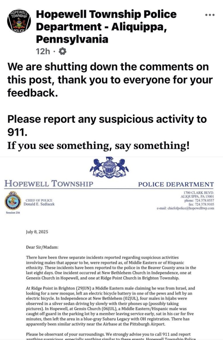 "Pennsylvania on Terror Alert: Mysterious Men Spotted Scouting!" Terrorist activity alerts, suspicious behavior in Pennsylvania, Middle Eastern men investigation