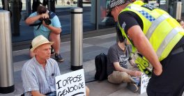 "Police Clash with Protesters Outside BBC HQ Over Palestine Support"  Protests in Cardiff, Palestine solidarity demonstrations, BBC Cymru activism