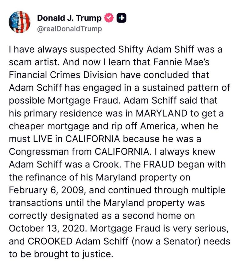 "Shocking Allegations: Adam Schiff Accused of Massive Mortgage Fraud!" mortgage fraud investigation, financial crimes in real estate, Adam Schiff legal issues