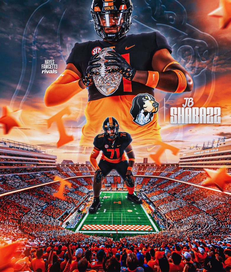 "Shocking Commitment: Four-Star OT Shabazz Chooses Vols Over Giants!"  Tennessee football recruiting, four-star offensive tackle commitment, college football prospects 2026