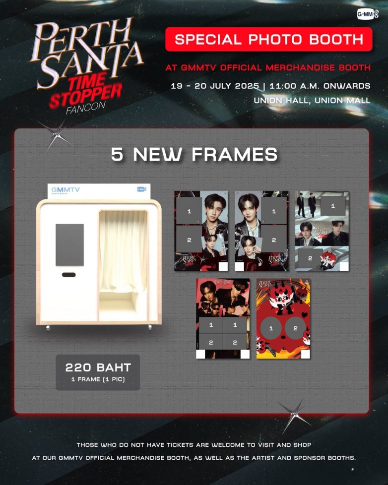 "Shocking Revelations at Perth's Santa Fancon: Photo Booth Secrets!" Photo Booth Experience, Perth Fan Convention, GMMTV Merchandise Event