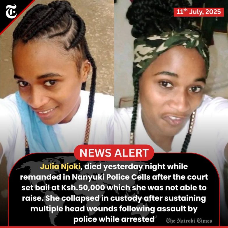 "Tragic Death in Custody: Julia Njoki's Assault Sparks Outrage"  police brutality incidents, justice for victims of assault, human rights violations in custody
