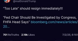 Trump Demands Powell's Immediate Resignation Over Alleged Lies!  Trump calls for Powell resignation, Federal Reserve leadership crisis, housing market impact analysis