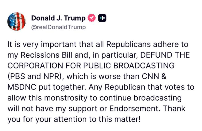 Trump Threatens GOP: No Endorsement Over Controversial Cuts! Trump GOP Senate demands, defunding public broadcasting, Republican budget concerns