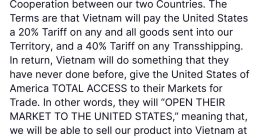 Trump's Shocking Trade Deal: 20% Tariff, Zero Access for Vietnam!  trade relations Vietnam, American market access, tariff policy updates