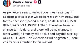 Trump's Shocking Ultimatum: Tariff Extensions End, Pay Up Now!  trade policy impact, international tariffs update, economic consequences of tariffs